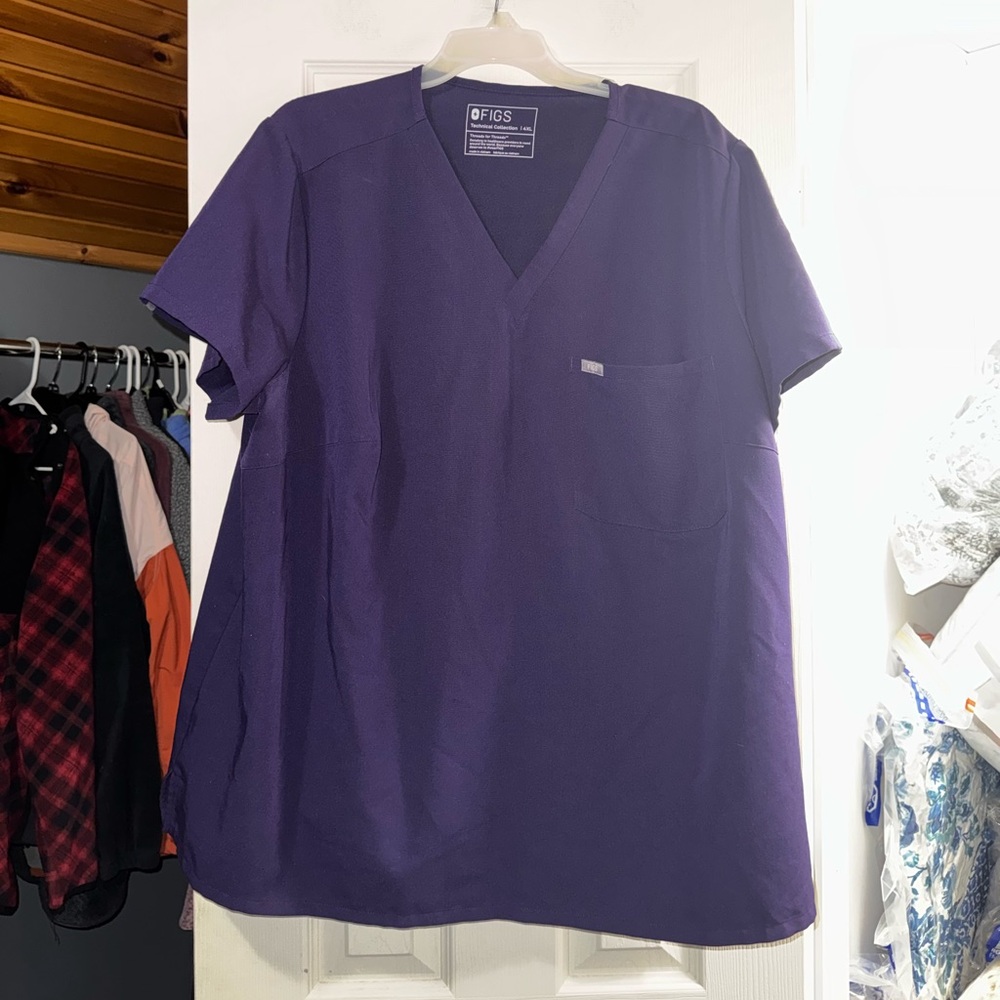 Women's Purple Jam Catarina™- One-Pocket Scrub Top